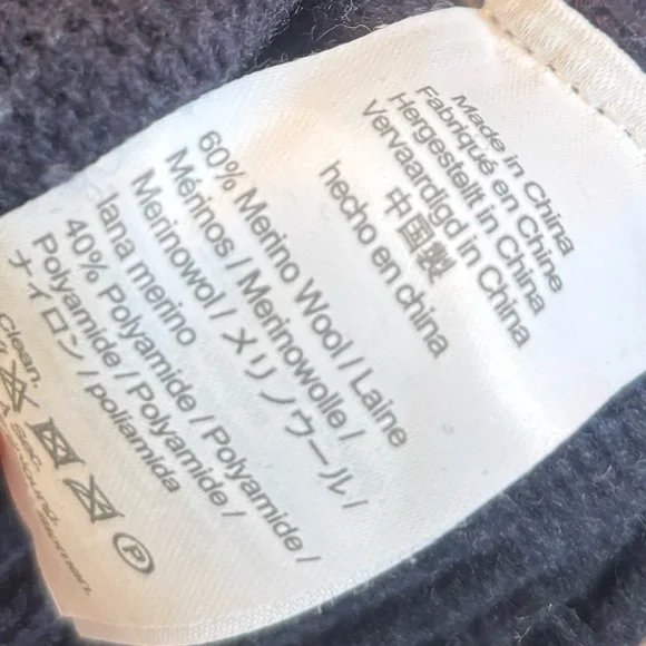 J. Crew Rugged Merino Wool Sweater Men's Medium Knit Crew Neck Pullover